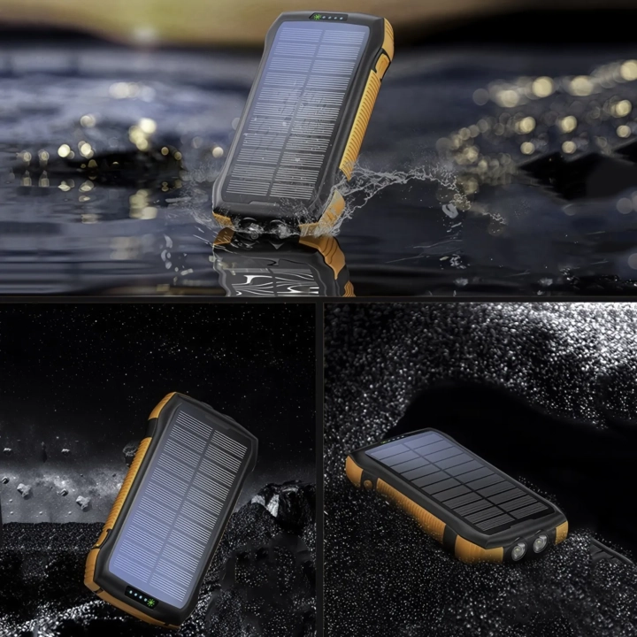 Powerbank solarny Promate SolarTank-20PDQi 20000mAh z latarką do podróży