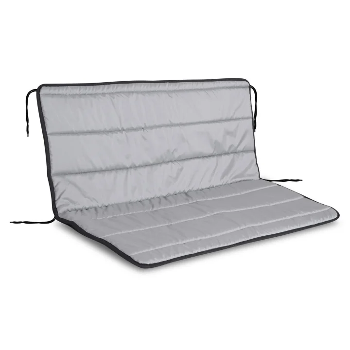 Zestaw poduszek ogrodowych z pianki 120x50x50 cm ciemnoszare