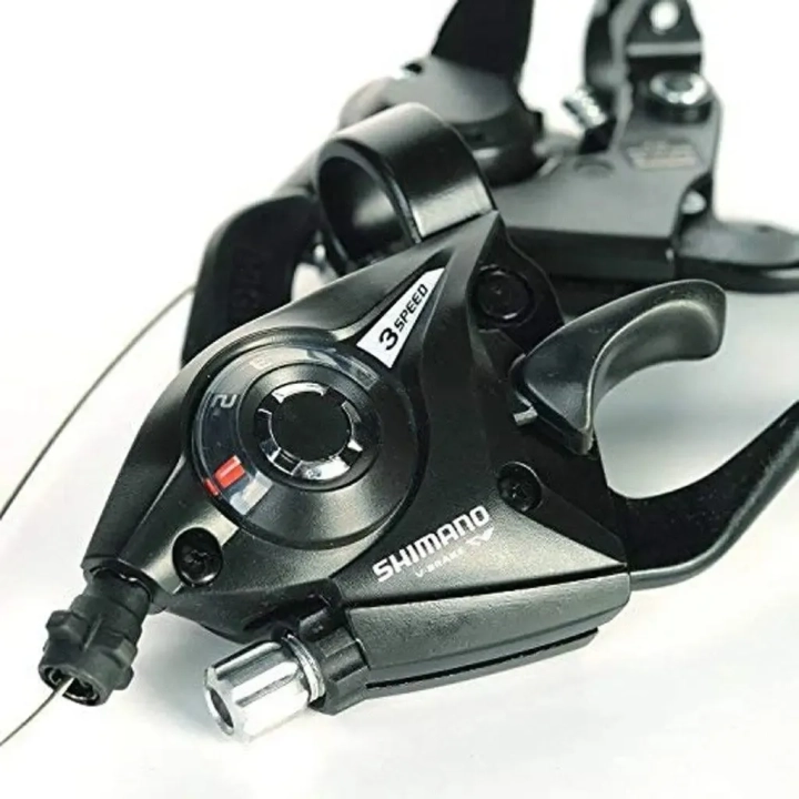 Komplet KLAMKOMANETKI Shimano ST-EF51-7 Altus 3x7 dźwignie zmiany biegów do roweru