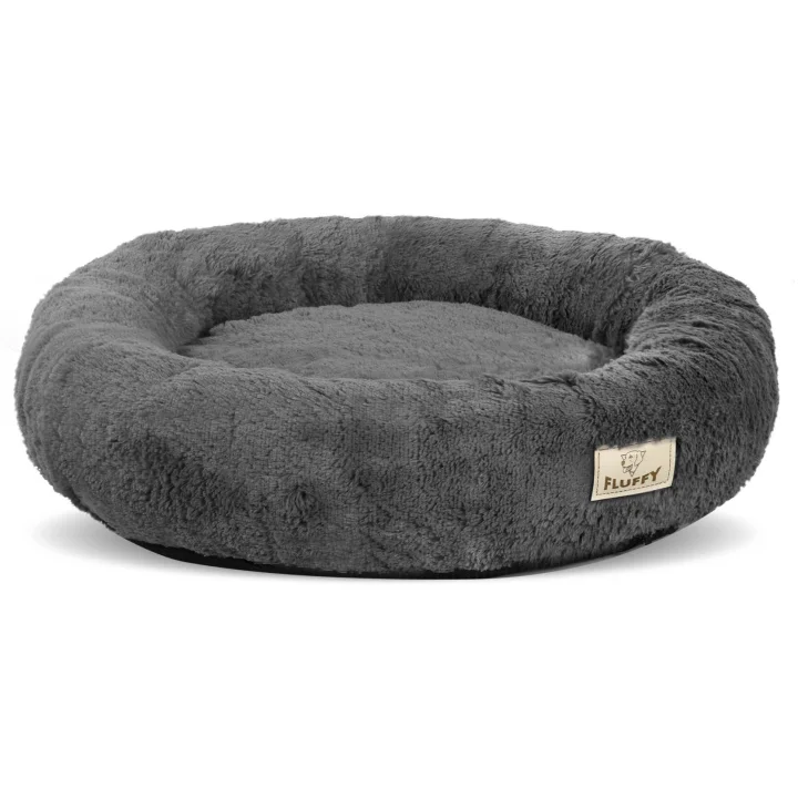 Legowisko shaggy 100 cm ciemnoszary rozbieralny antyslip
