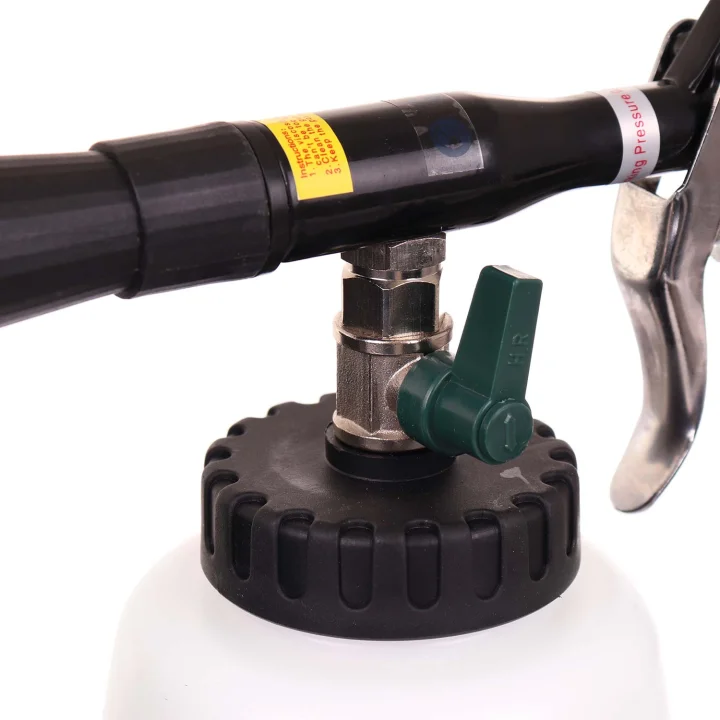 Pistolet prania tapicerki samochodowej metalowa dysza wirująca+2 zewnętrzne