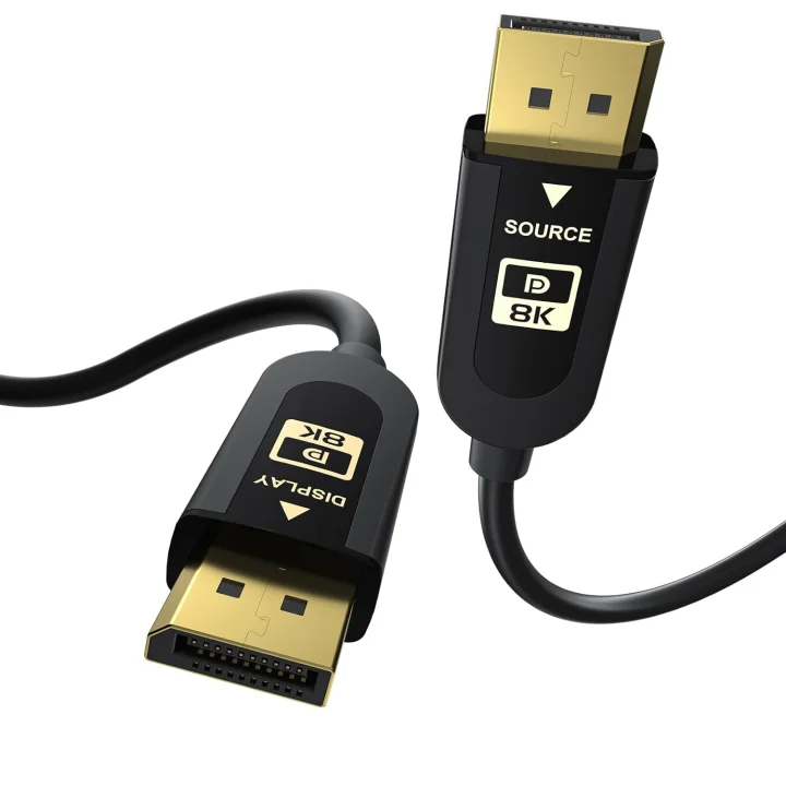 Kabel DisplayPort 2.1 DP2.1 FIBBR F-DP21-8K-20 40Gbps 20m przewód do monitora 8K HDR