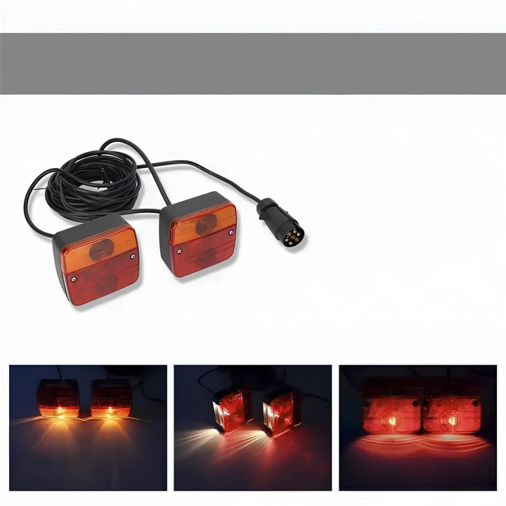Komplet świateł tylnych CarBeam T12V 7 PIN kabel 7+2m 5 trybów pracy