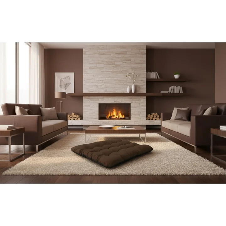 Legowisko dla psa poduszka PRESTIGE 100x70 cm wodoodporna brązowe