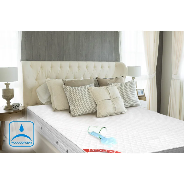 Nakładka / ochraniacz na materac wodoodporna pikowana ultradźwiękowo premium 160x200cm biała