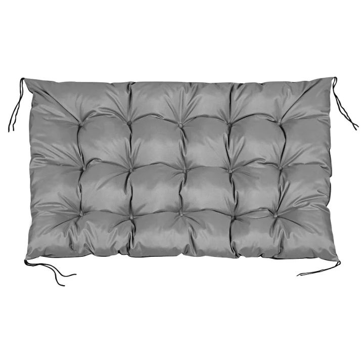 Poduszka ogrodowa 120x80 cm na ławkę palety wodoodporna szara