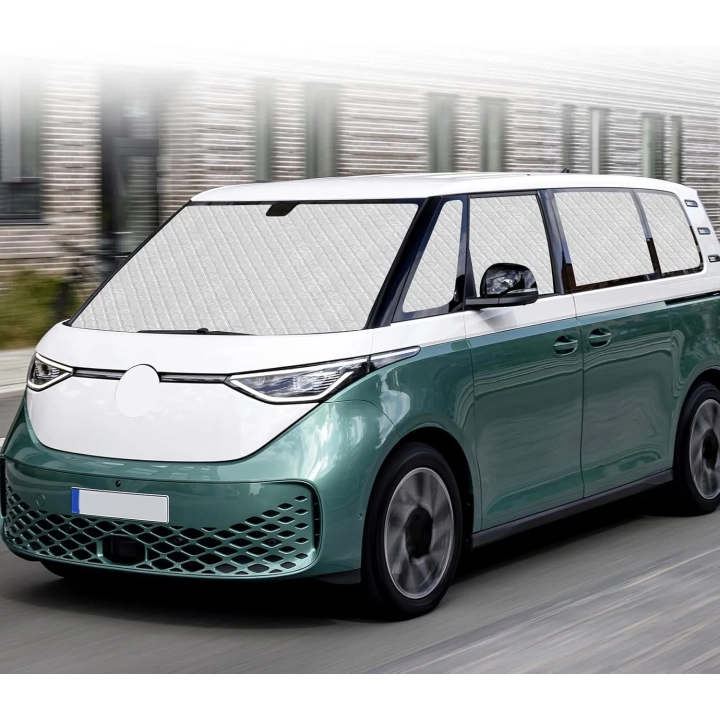 Maty termiczne do VW ID Buzz 2022-2025 10szt osłony przeciwsłoneczne z pokrowcem
