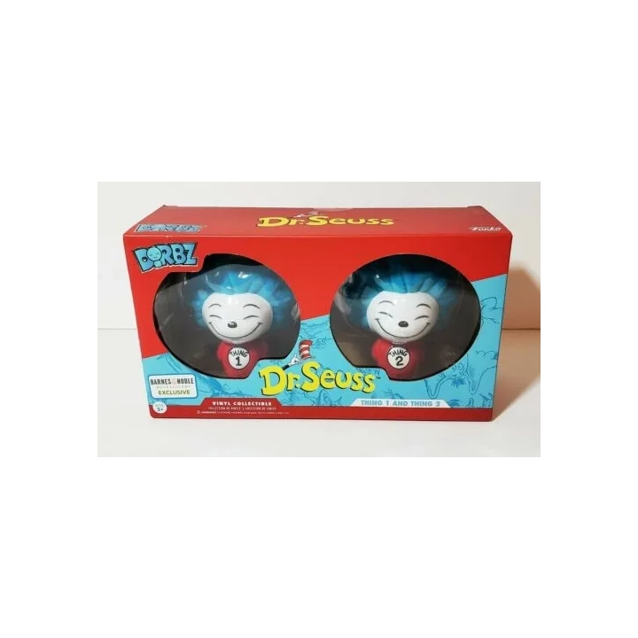 FUNKO DORBZ Dr Seuss thing 1 i thing 2 flocked 2pak
