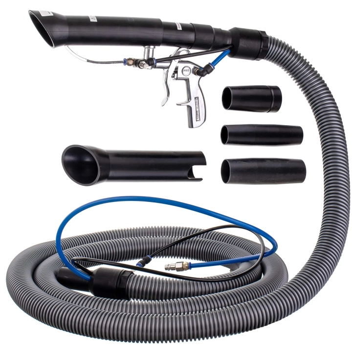 Pistolet L13 pneumatyczny do prania tapicerki z wężem do odkurzacza + adaptery