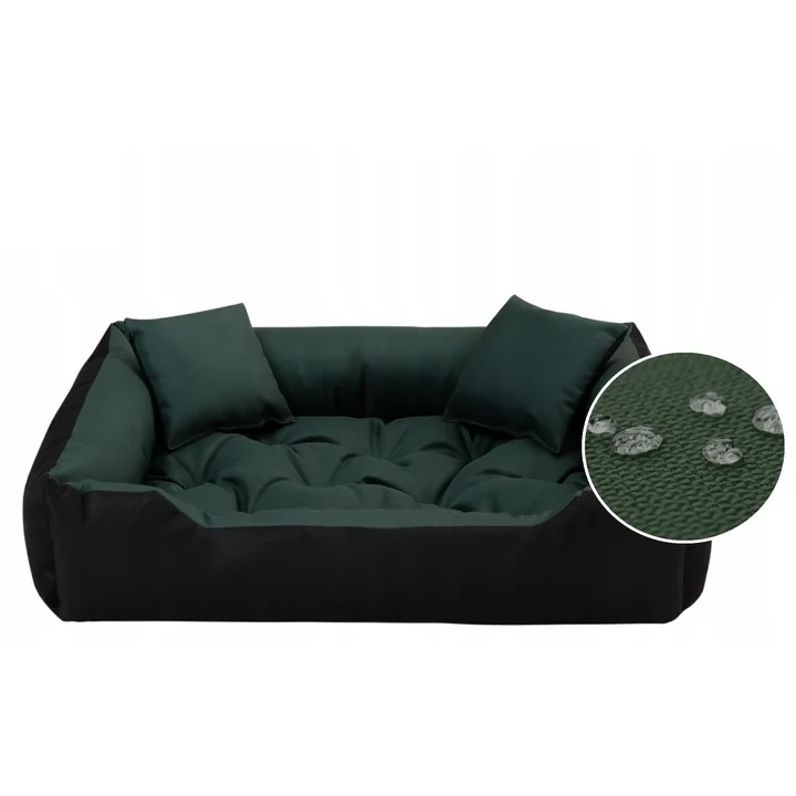 Legowisko dla psa kojec ECCO 100x75 cm wodoodporne zielone