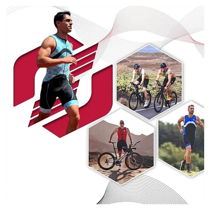 Kombinezon triathlonowy męski SLS3 Pro FX bez rękawów z kieszenią i wkładką L