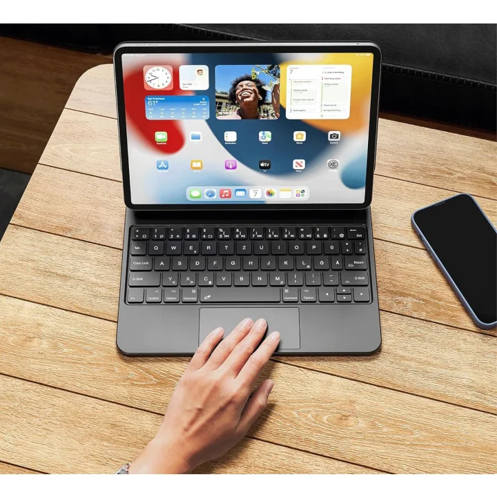 Klawiatura Earto do iPad Air 11 2024 (M2) QWERTY, 7 kolorów, Powystawowy