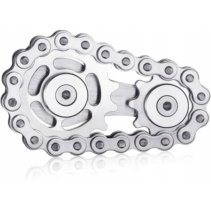 Fidget Spinner Koło Łańcuchowe Koło Zamachowe antystresowa zabawka z łożyskiem metalowa konstrukcja i płynny ruch