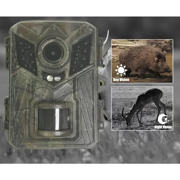 Fotopułapka DL006, kamera do dzikiej przyrody 1080P Full HD IP66