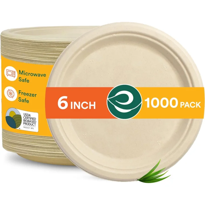 Talerzyki papierowe ECO SOUL 15cm biodegradowalne 1000 szt.