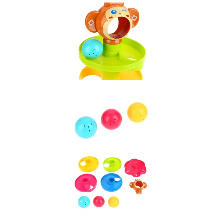 ZJEŻDZALNIA EDUKACYJNA WIEŻA Z PIŁECZKAMI GRZECHOTKA MAŁPKA