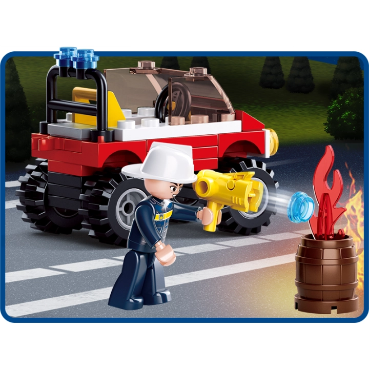 Klocki SLUBAN Fire Straż Pożarna 58 el. M38-B0621