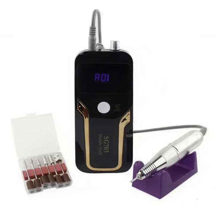 Akumulatorowy frez do paznokci Nail Drill SG-703 35.000 obrotów/min