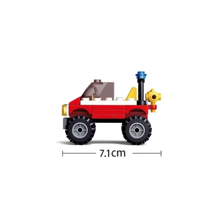 Klocki SLUBAN Fire Straż Pożarna 58 el. M38-B0621