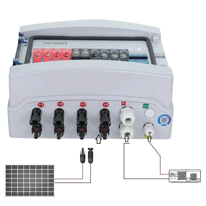 Skrzynka rozdzielcza z wyłącznikami automatycznymi YRO HA-12WAY, 550V, IP65