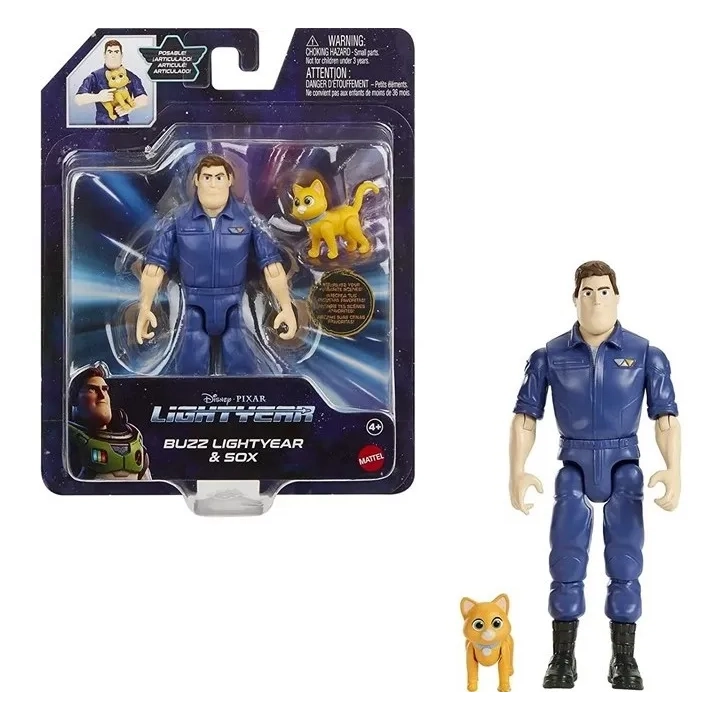 MATTEL Lightyear Figurka Buzz Astral i Sox 12cm
