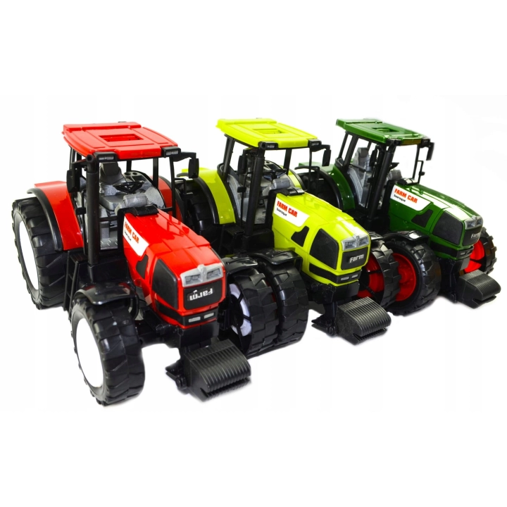 TRAKTOR Z PRZYCZEPĄ KIPER WYWROTKA OTWIERANA PRZYCZEPA 54 cm