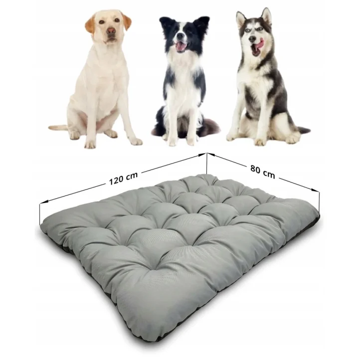 Legowisko dla psa poduszka PRESTIGE 120x80 cm wodoodporna szare