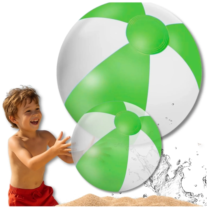 PIŁKA PLAŻOWA DMUCHANA NA BASEN OGRÓD DUŻA 53 CM ZIELONA