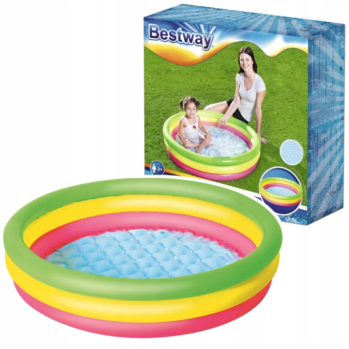 BASEN DMUCHANY BESTWAY 51104 BASENIK brodzik dziecięcy 102X25CM MIĘKKIE DNO