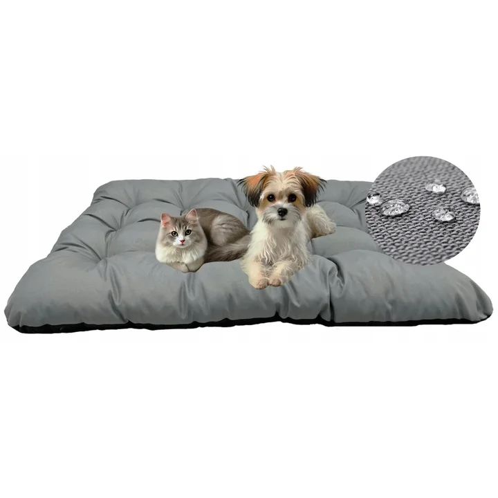 Legowisko dla psa poduszka PRESTIGE 100x70 cm wodoodporna szare