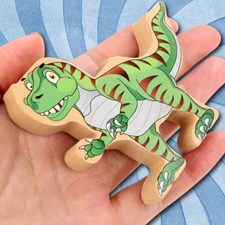 GRA ZRĘCZNOŚCIOWA LOGICZNA KLOCKI BALANSUJĄCE DINOZARY T-REX WIEŻA JHTOY-640