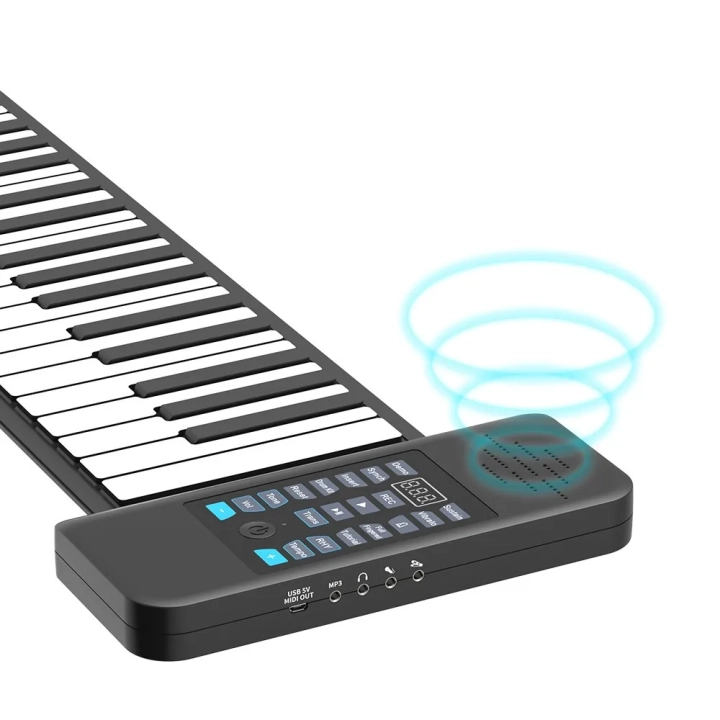 Składany Pianino Elektroniczne 88 Klawiszy, Bluetooth, dla Początkujących