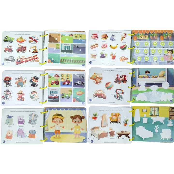 CICHA KSIĄŻECZKA Z KARTAMI KSIĄŻKA NA RZEP DLA DZIECI ZABAWKA MONTESSORI