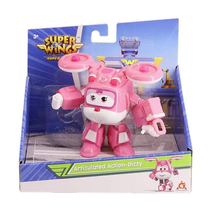 Super Wings samolot Articulated Action Dizzy 8cm