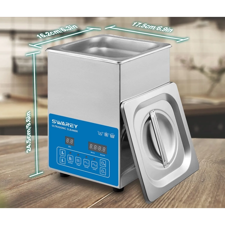 Myjka ultradźwiękowa Swarey 2,5L z podgrzewaczem timer i 40kHz POWYSTAWOWY