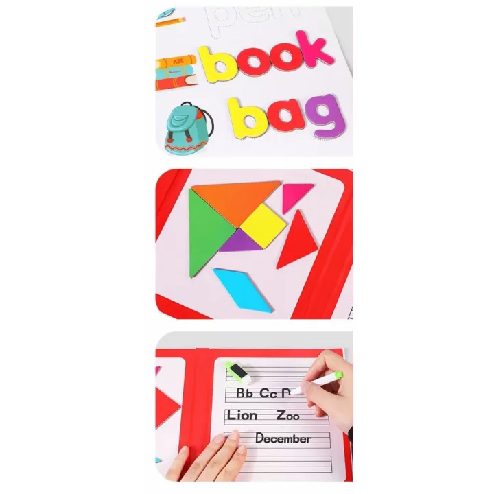 KSIĄŻECZKA DO PISANIA MAGNESY LITERKI KSZTAŁTY JHTOY-339