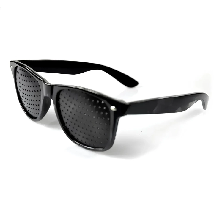 Okulary ajurwedyjskie do poprawy wzroku Pinhole czarne okulary treningowe do oczu