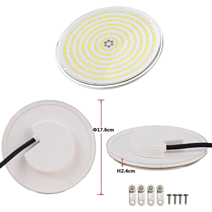Reflektor basenowy LED LyLmLe PAR56 35 W RGB IP68 pilot 12 V AC POWYSTAWOWY