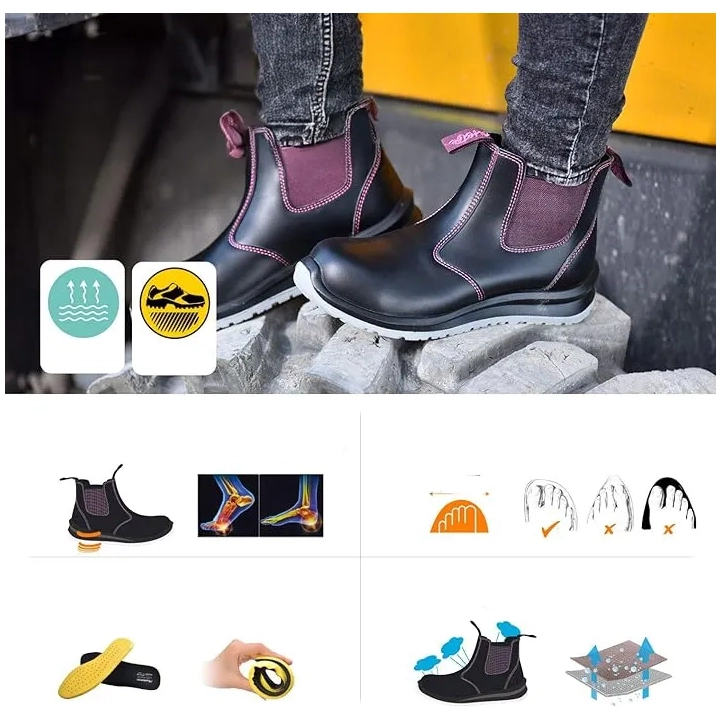 Buty robocze Safeyear 8025FM SBP wodoodporne z kompozytowym noskiem CE r.42
