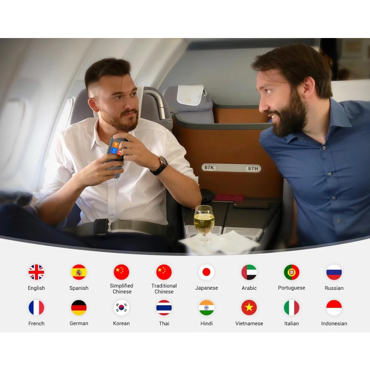 Translator głosowy ANFIER W09 PRO offline 144 języki tłumaczenie zdjęć bez WiFi