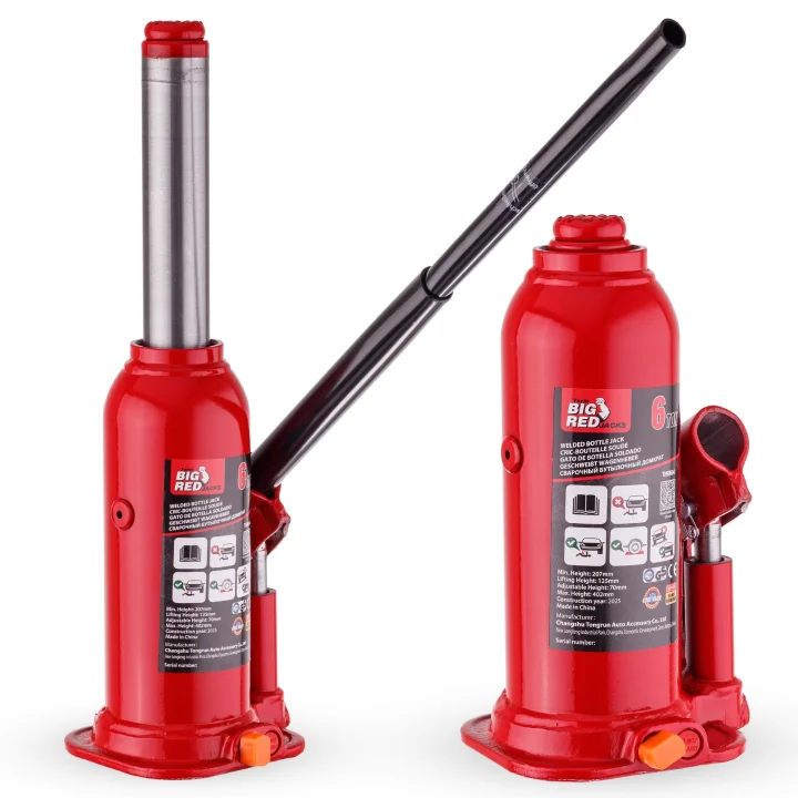 PODNOŚNIK SAMOCHODOWY SŁUPKOWY HYDRAULICZNY 6 TON 402mm WALIZKA 6000KG