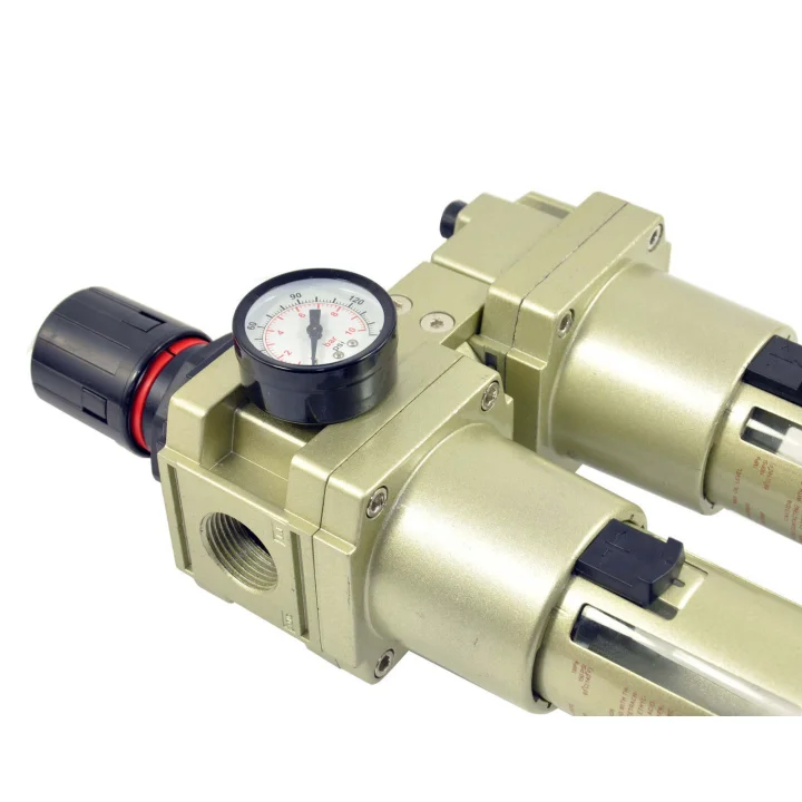 Reduktor sprężonego powietrza Filtr 40um Odwadniacz Naolejacz 1” Kompresor