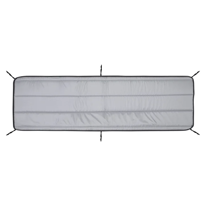 Poduszka pikowana na leżak z pianki 165x50 cm ciemnoszara