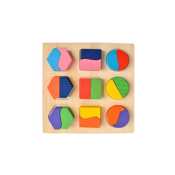 LT299 DREWNIANA UKŁADANKA FIGURY MONTESSORI