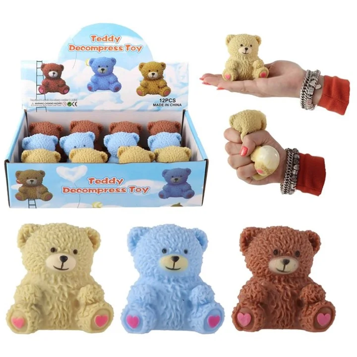 Bear Misiek wyciskany Squeeze me Gniotek 8cm