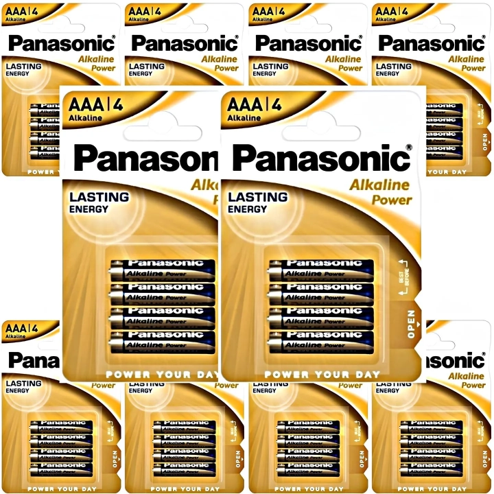 40x najmocniejsze baterie alkaliczne Panasonic Power LR03 AAA
