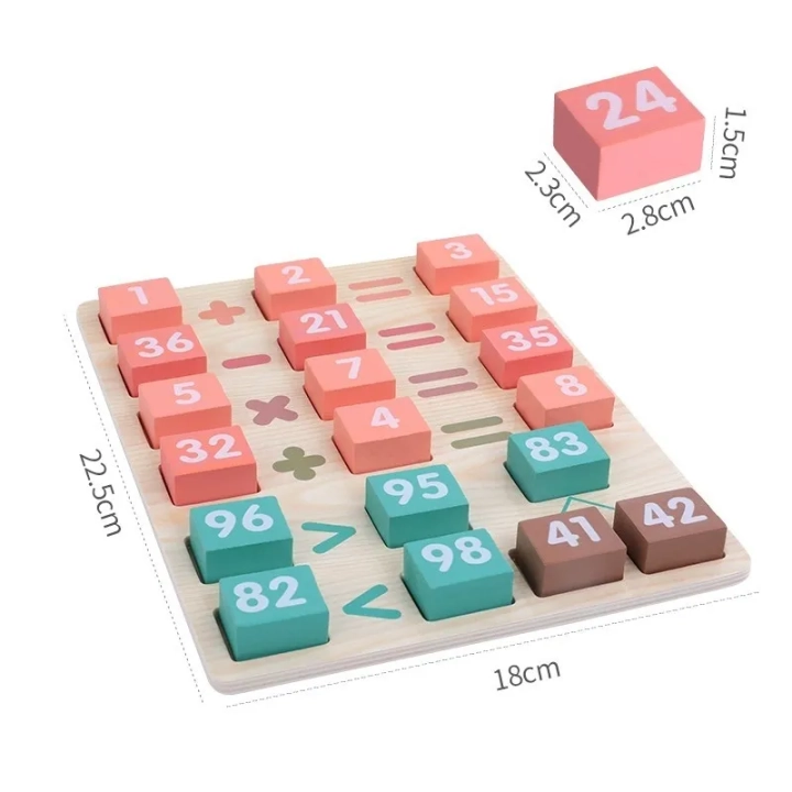 PUZZLE KLOCKI DODAWANIE JHTOY-074