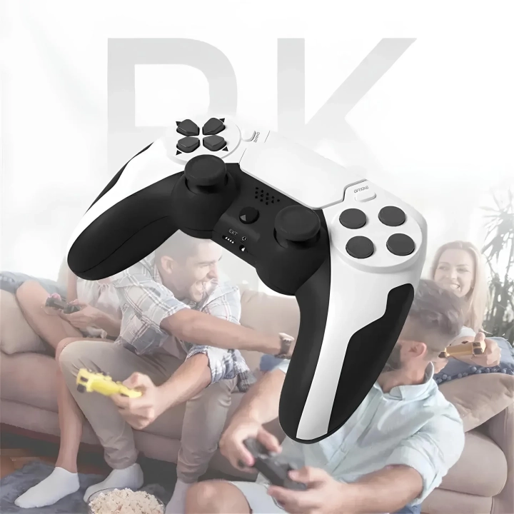 Bezprzewodowy gamepad GAMINJA P48 do PS4/PS3 PC kontroler z wibracjami i trybem turbo do konsol i komputera