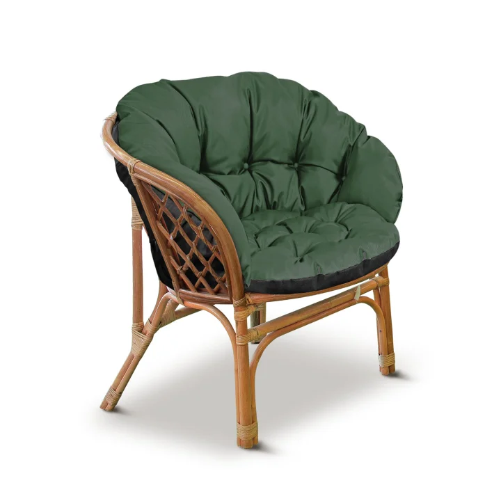 Zestaw ogrodowy 2x122x40cm + 190x40cm na krzesło kanapę huśtawkę meble rattanowe wodoodporny zielony