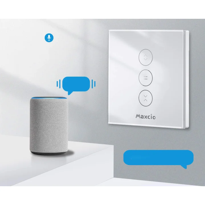 Przełącznik do żaluzji WiFi IP20 600W 240V Maxcio inteligentny sterownik rolet